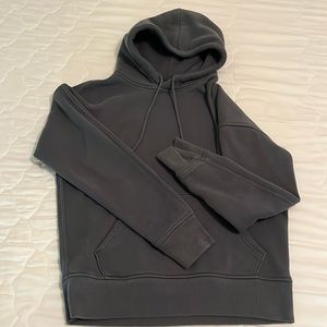 Abercrombie Essentials Relaxed Hoodie Blue-Gray Small